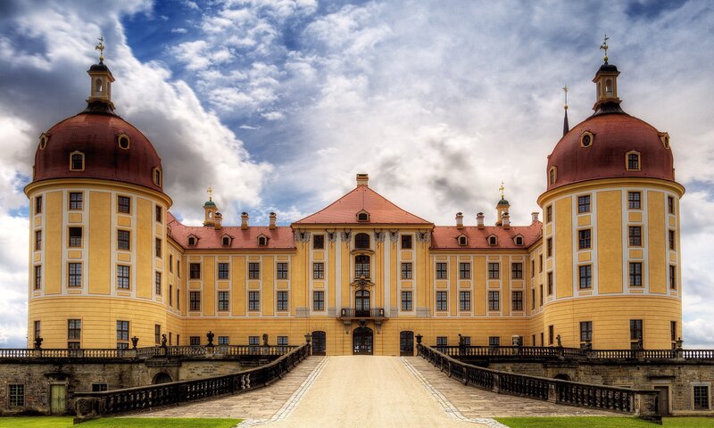 Yellow Castle with Domes