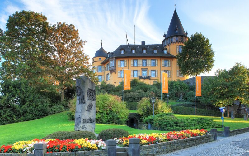 Yellow Castle with Flowers