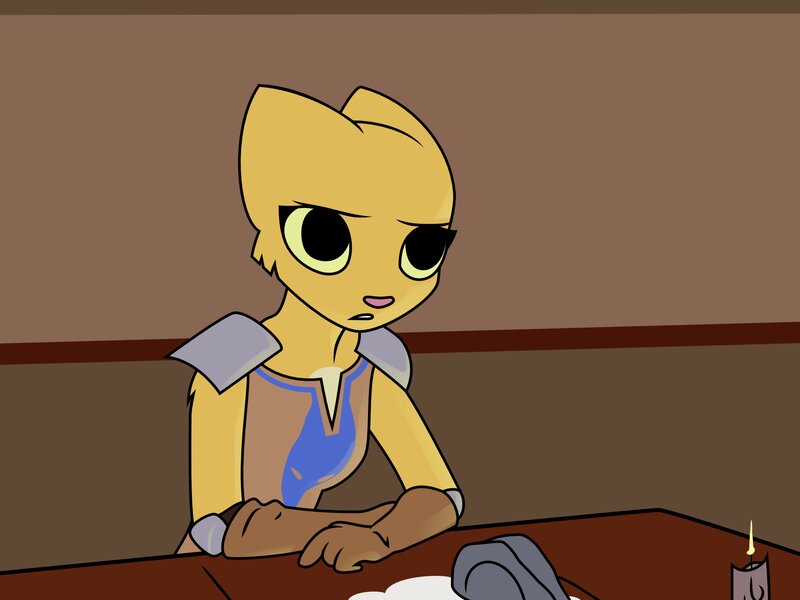 Yellow Cat-like Character — Brown