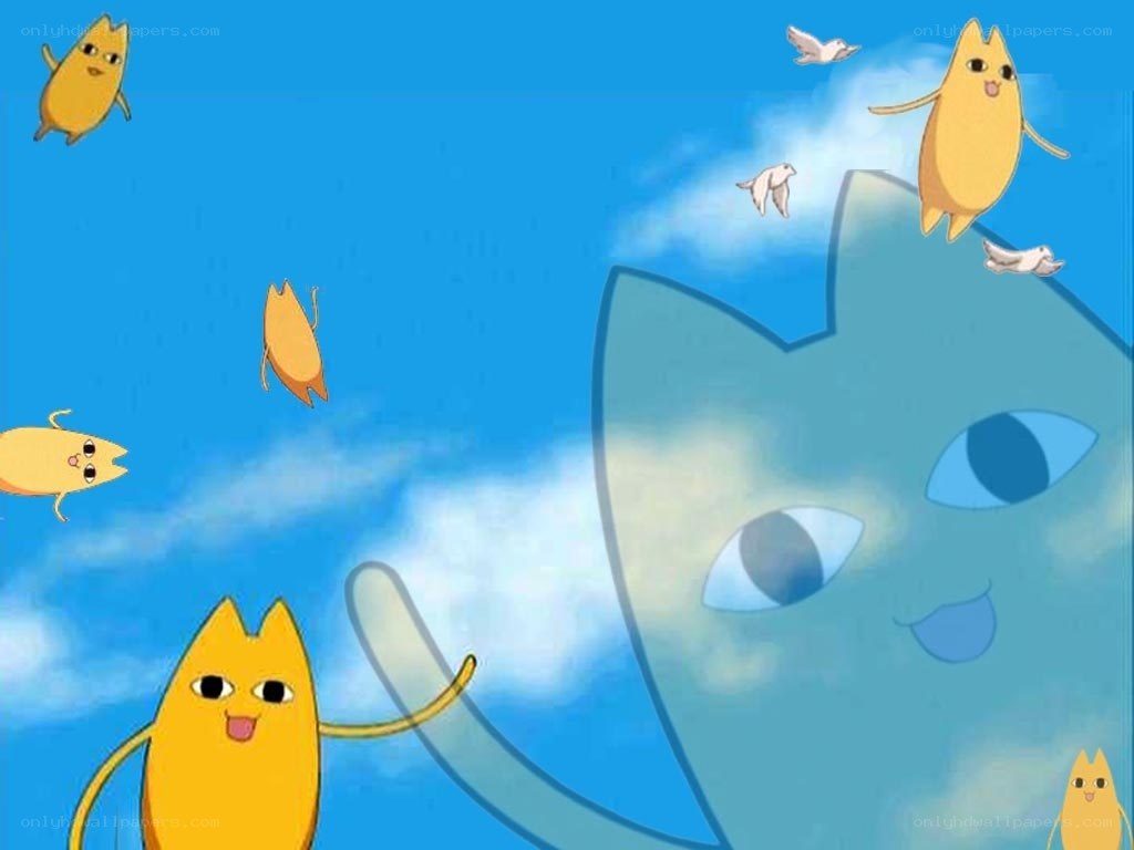 yellow cats in the sky
