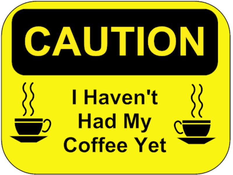 Yellow Caution Sign — Humorous