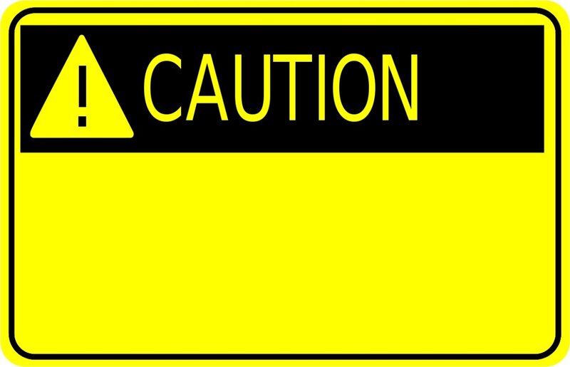 Yellow Caution Sign