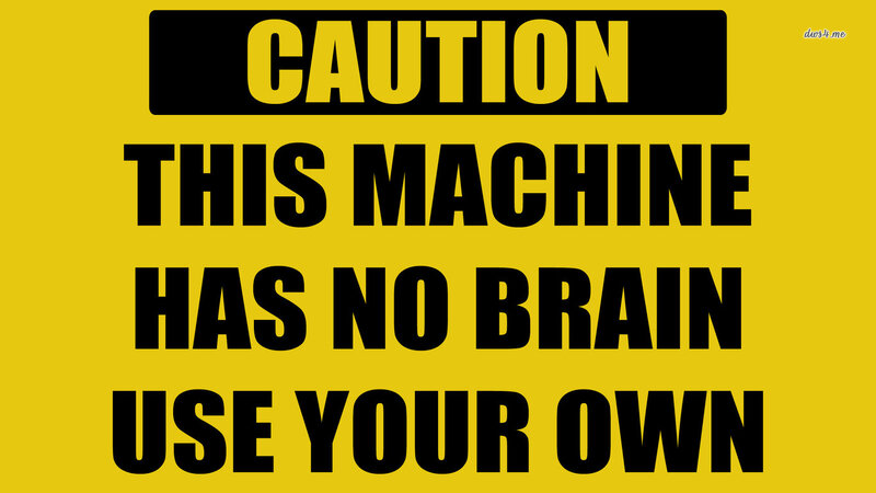 Yellow Caution Sign — Warning