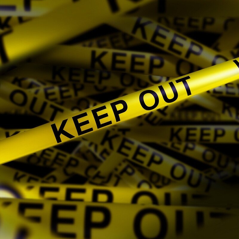 Yellow Caution Tape — Warning