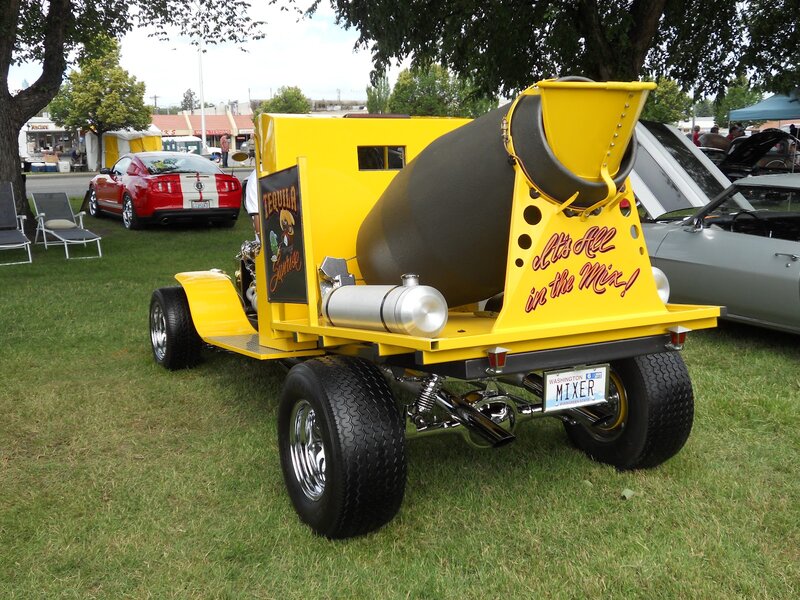 Yellow Cement Mixer Car
