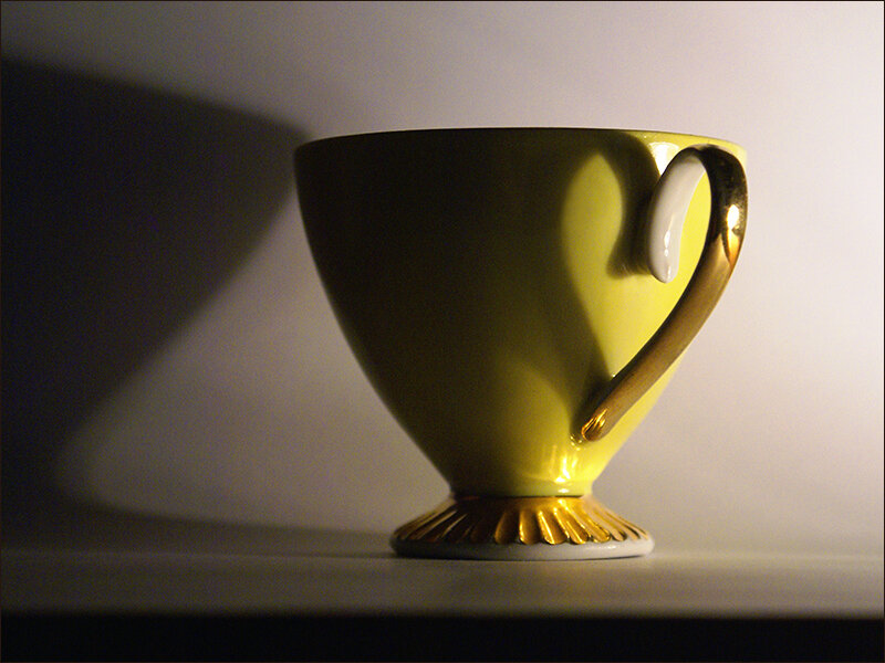 Yellow Ceramic Cup