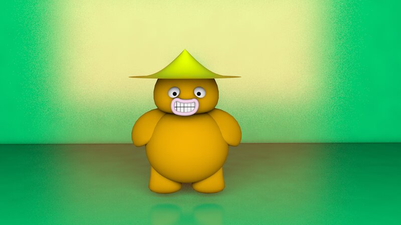 Yellow Character with Hat