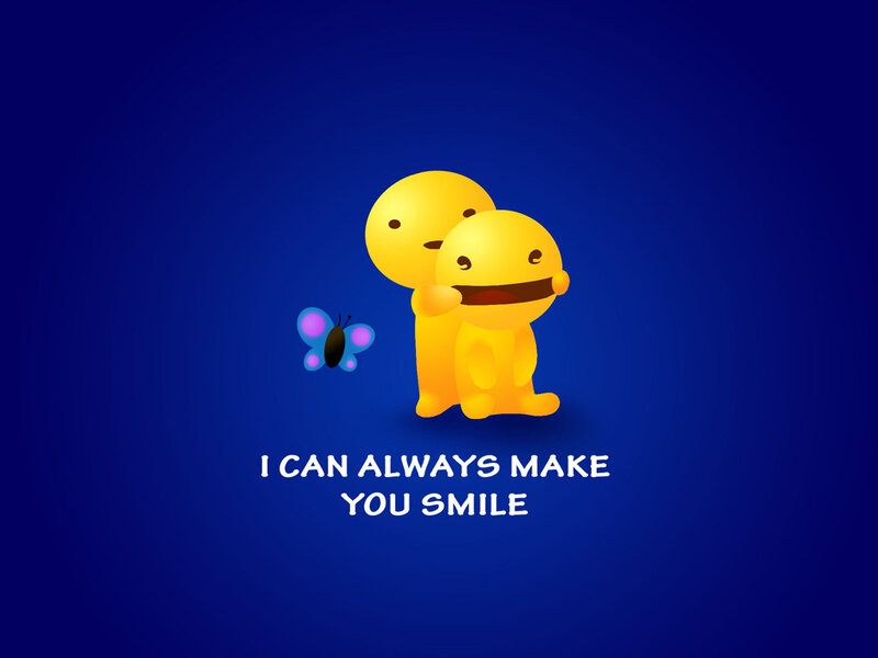 yellow characters hugging