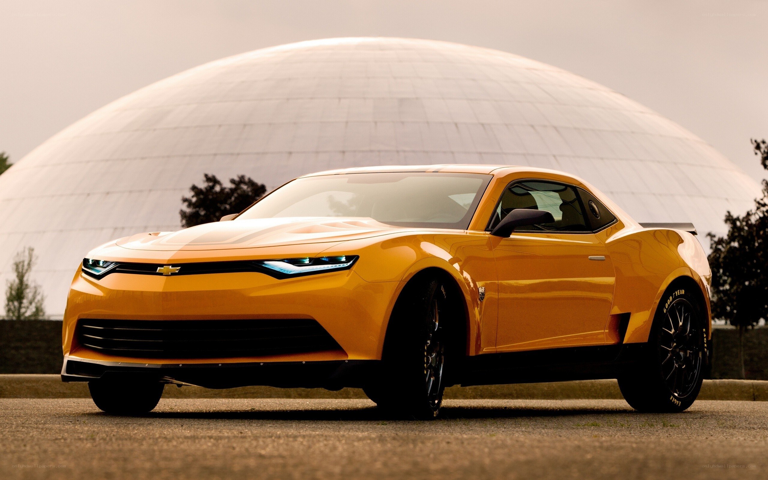 Yellow Chevrolet Camaro concept