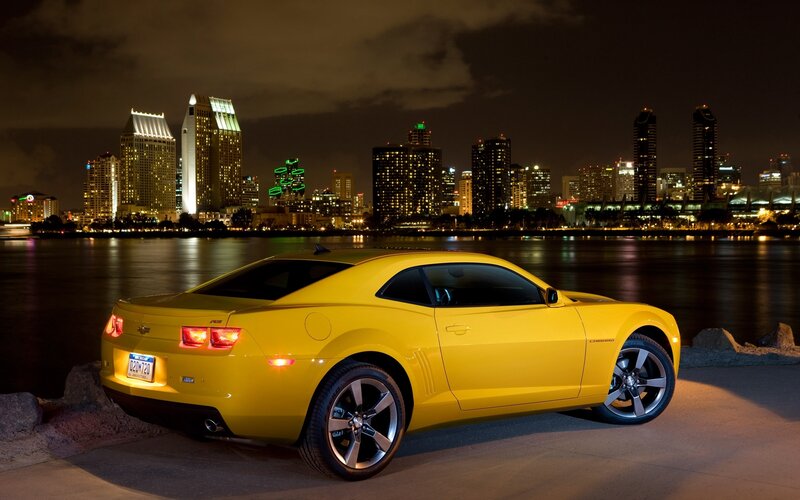 Yellow Chevrolet Camaro — Dramatic