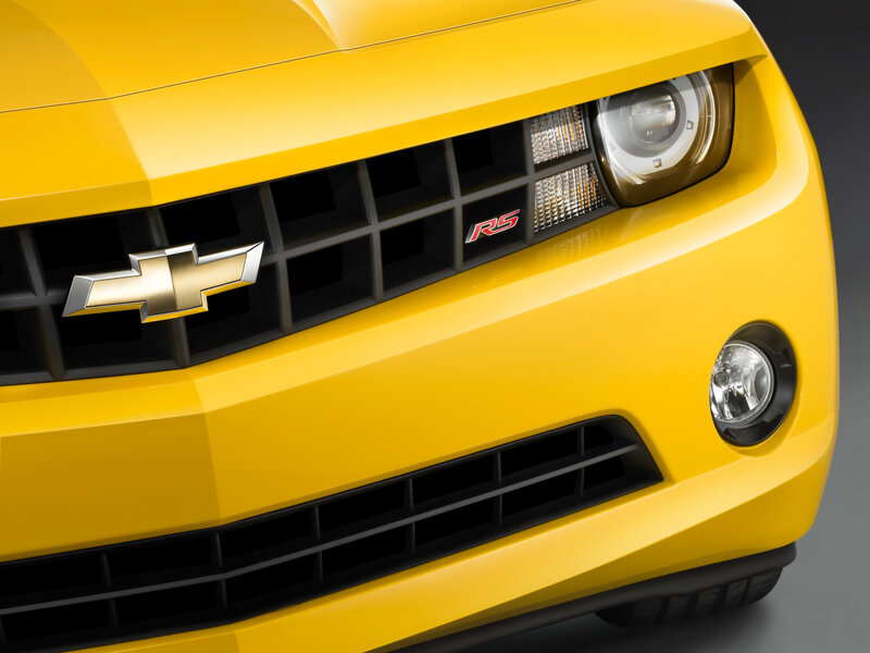 Yellow Chevrolet Camaro RS