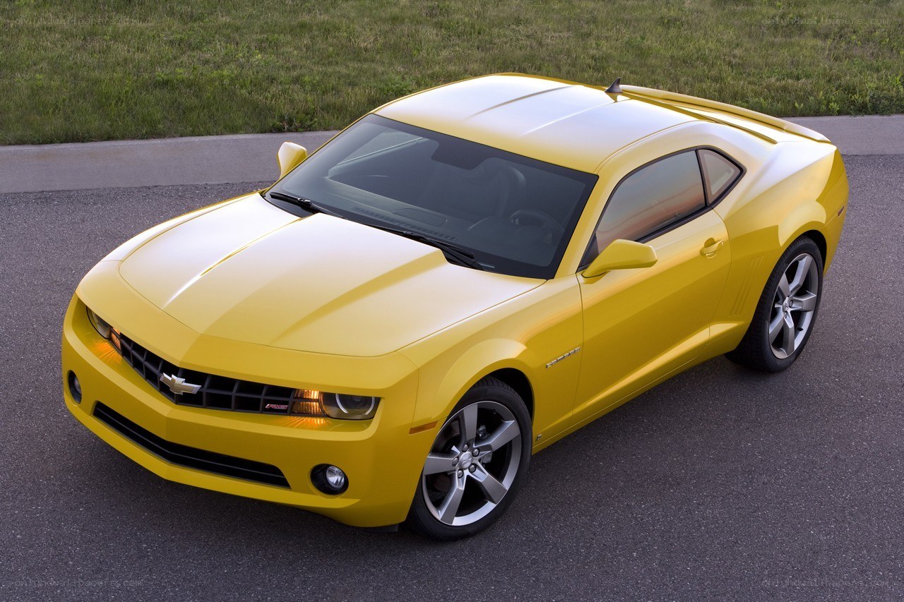 Yellow Chevrolet Camaro SS