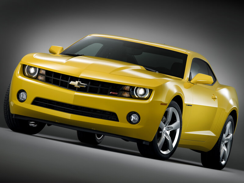 Yellow Chevrolet Camaro SS