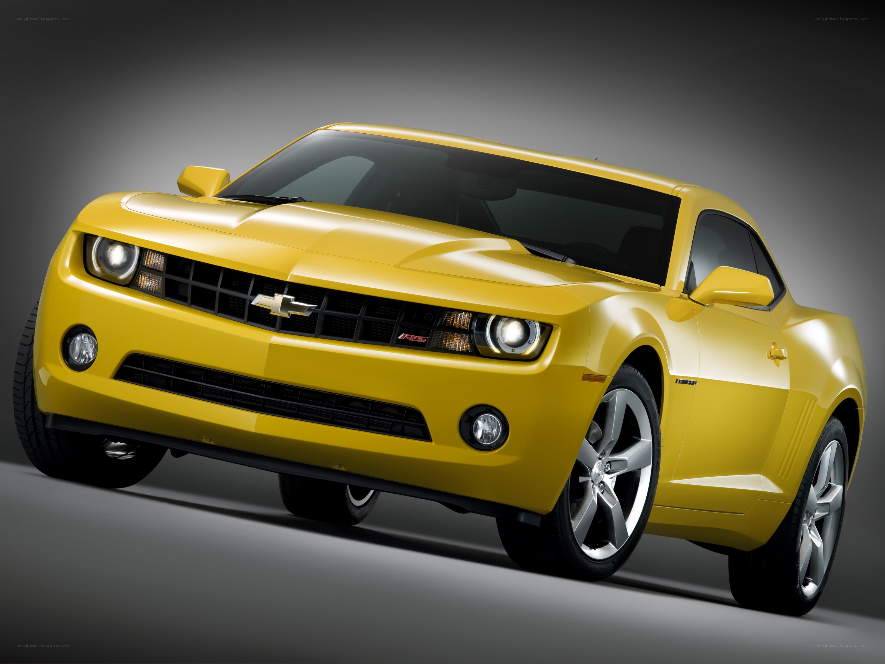 Yellow Chevrolet Camaro SS