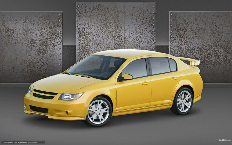 yellow chevrolet cobalt ss
