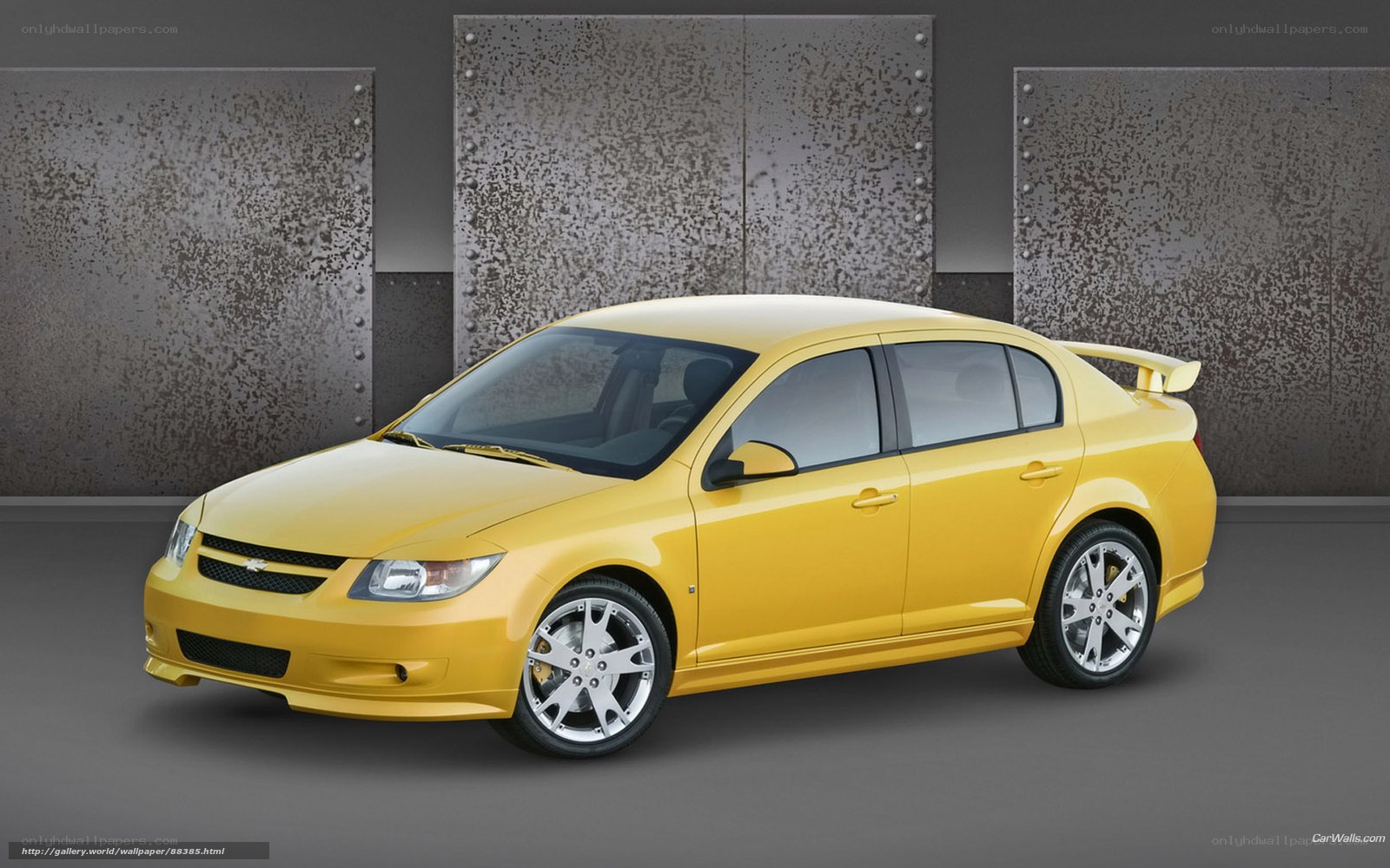 yellow chevrolet cobalt ss