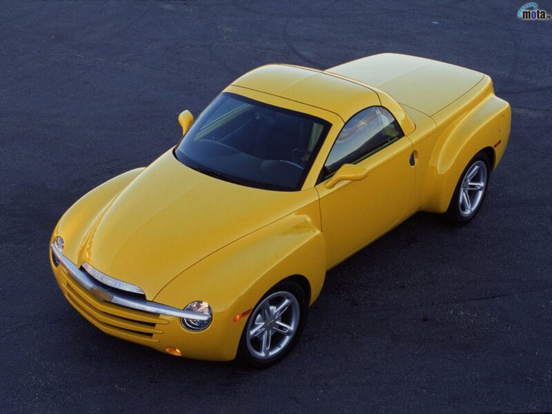 Yellow Chevrolet SSR concept car