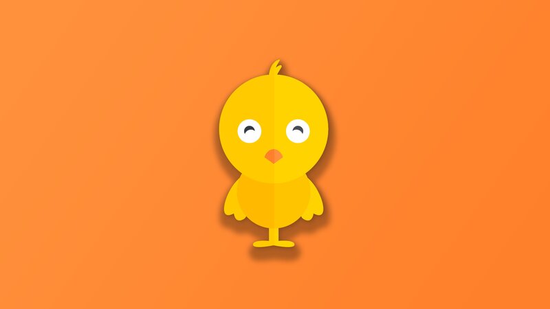 Yellow Chick Illustration