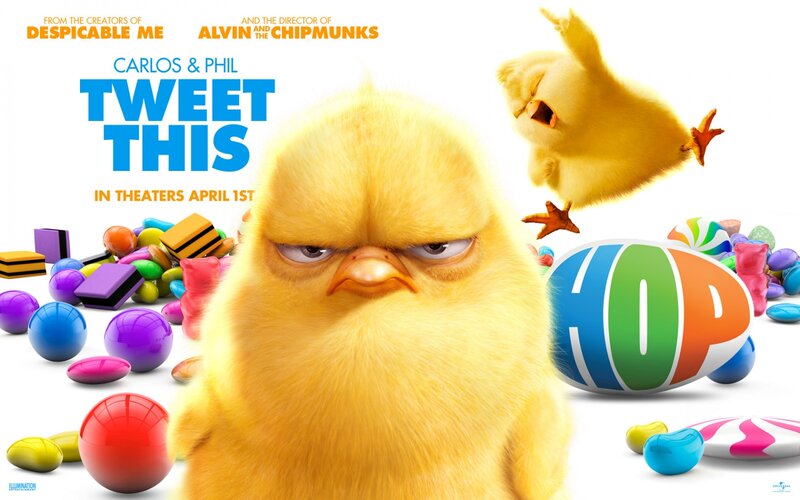 Yellow Chick with Angry Expression — Playful