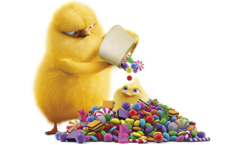 Yellow Chick with Candies