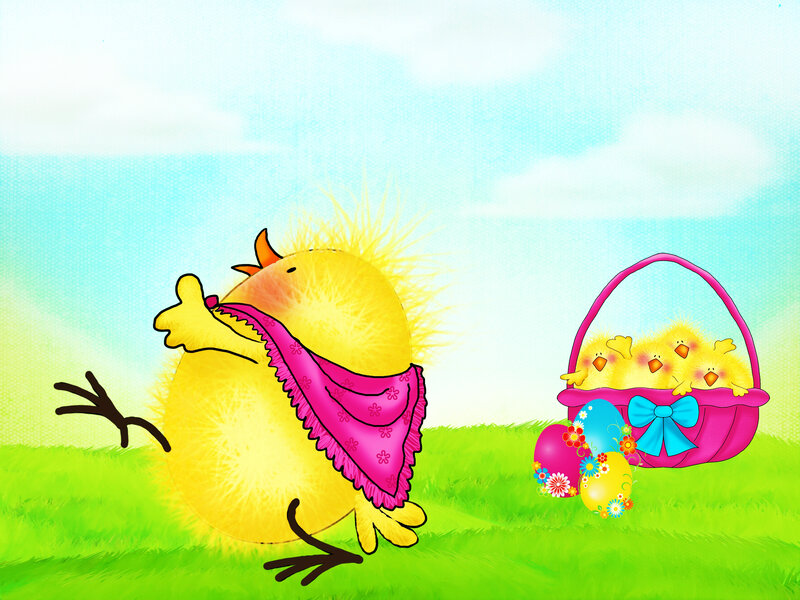 Yellow Chick with Scarf