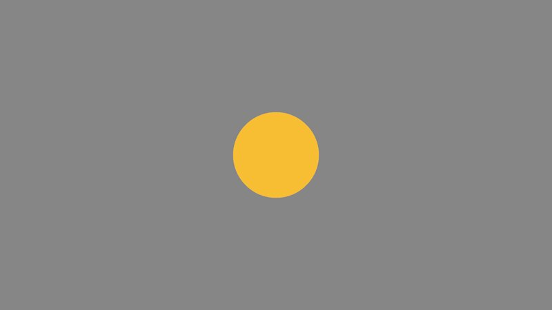 Yellow Circle on Gray