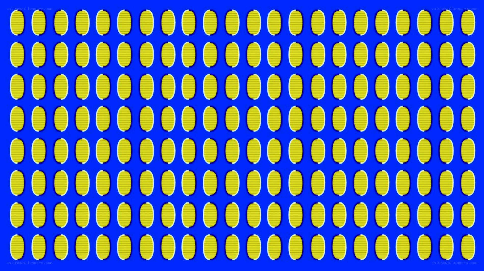 yellow circles on blue background