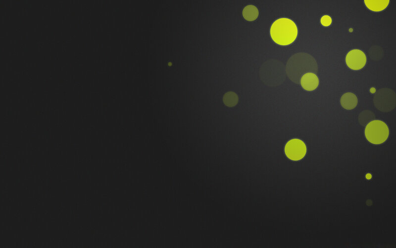 yellow circles on dark background