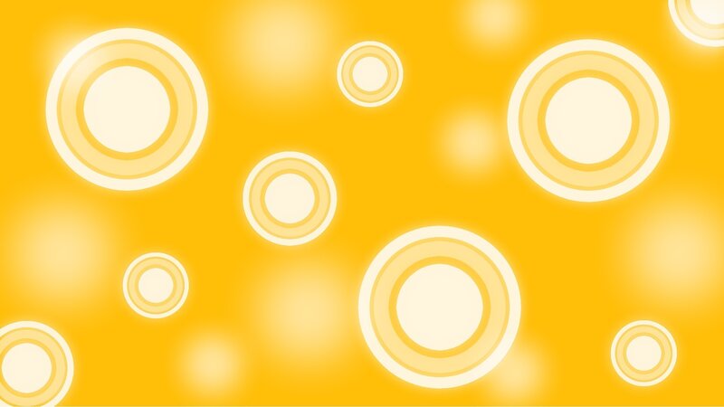 yellow circles on orange background