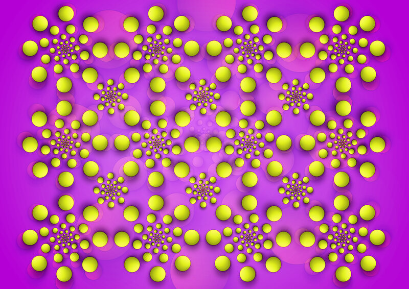Yellow Circles on Purple