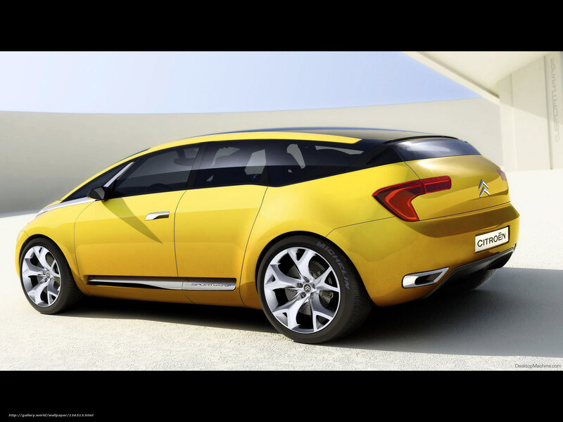 Yellow Citroen Concept Car — Modern