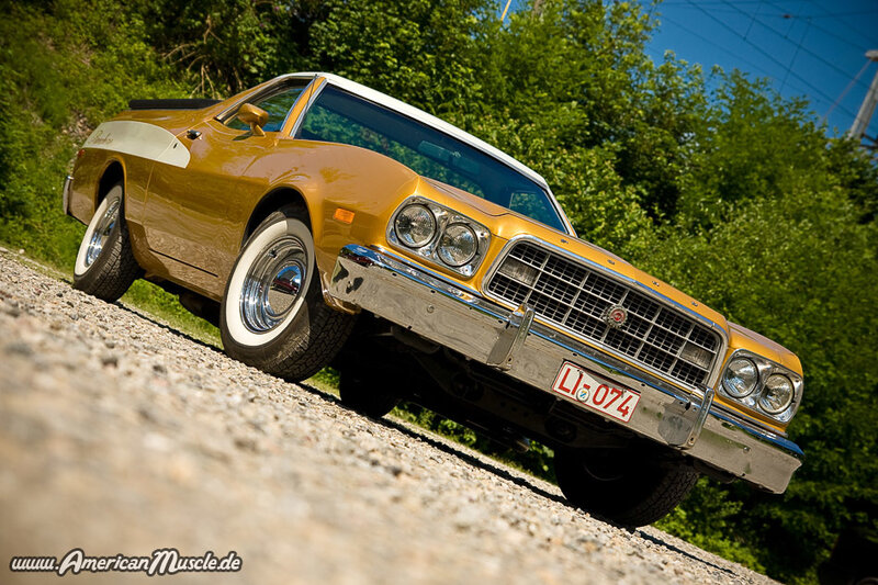 Yellow classic American car