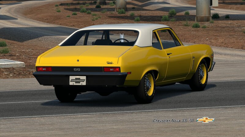 Yellow Classic Car — Calm, Afternoon, 3d Render