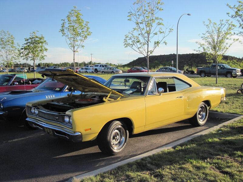 Yellow Classic Car — Calm, Afternoon, Photograph, Car Show