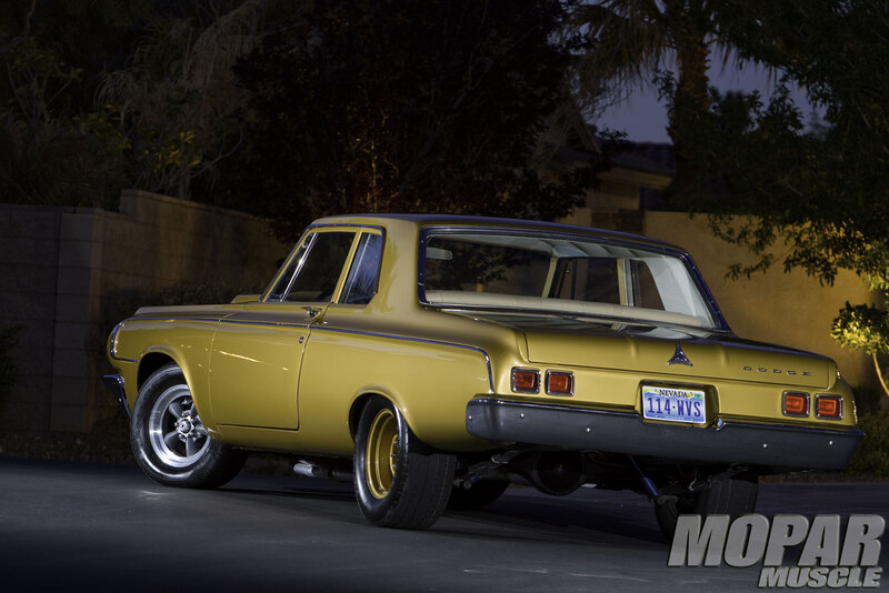 Yellow Classic Car — Dramatic, Night, Photograph