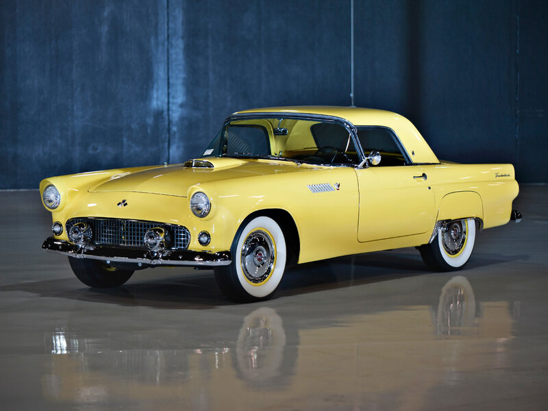 Yellow Classic Car — Dramatic, Photograph, White-wall Tires