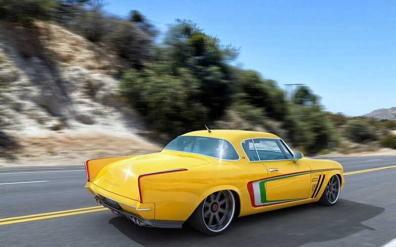 Yellow Classic Car — Dynamic, Afternoon, 3d Render