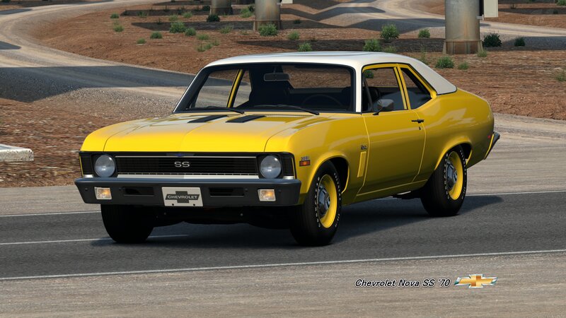 Yellow Classic Car — Neutral, Afternoon
