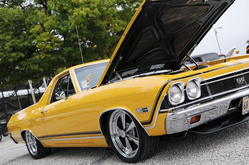 Yellow Classic Car — Showcase, Afternoon
