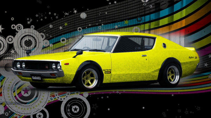 Yellow Classic Car — Vibrant