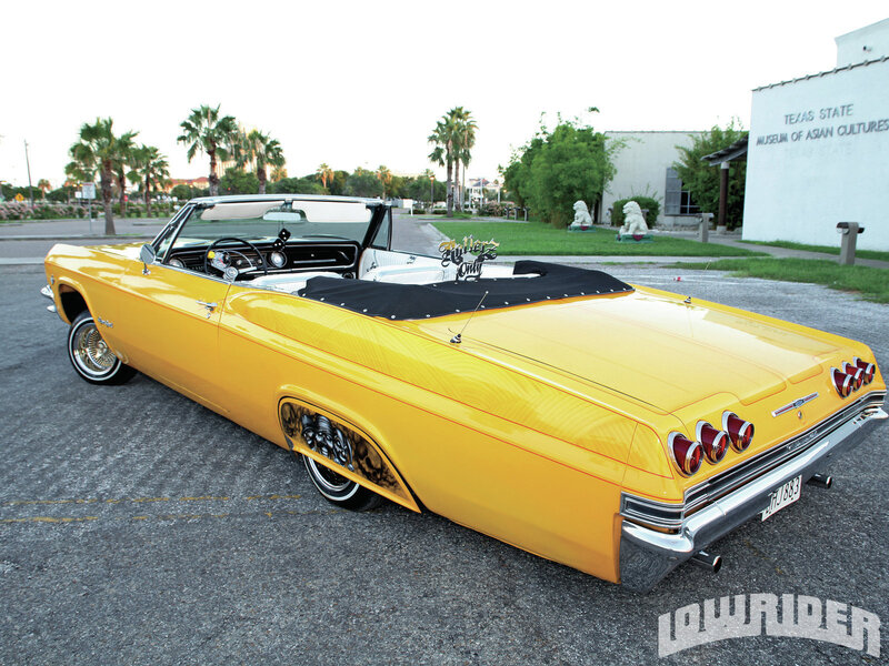 Yellow Classic Convertible — Calm, Sunset