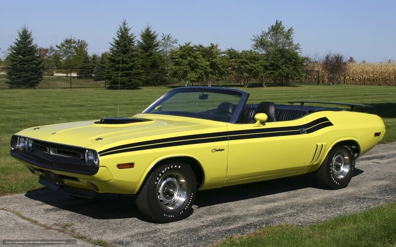 Yellow classic convertible car