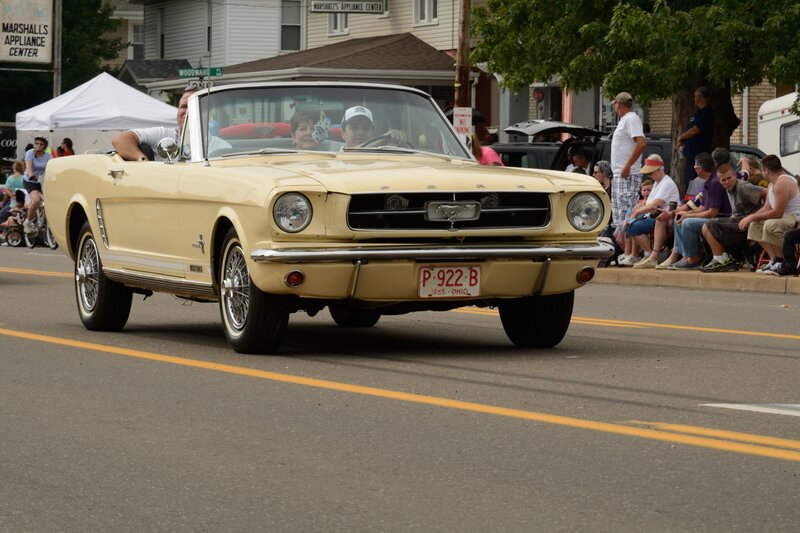 Yellow Classic Convertible — Festive