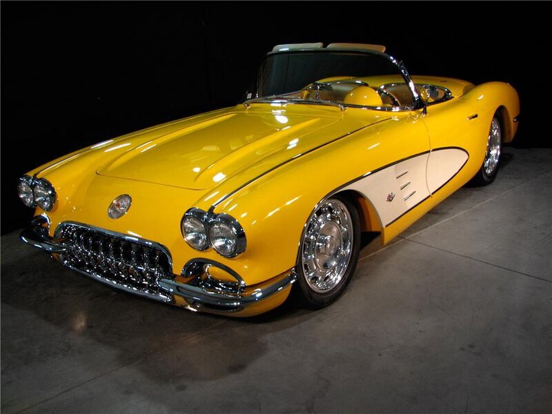 Yellow Classic Convertible