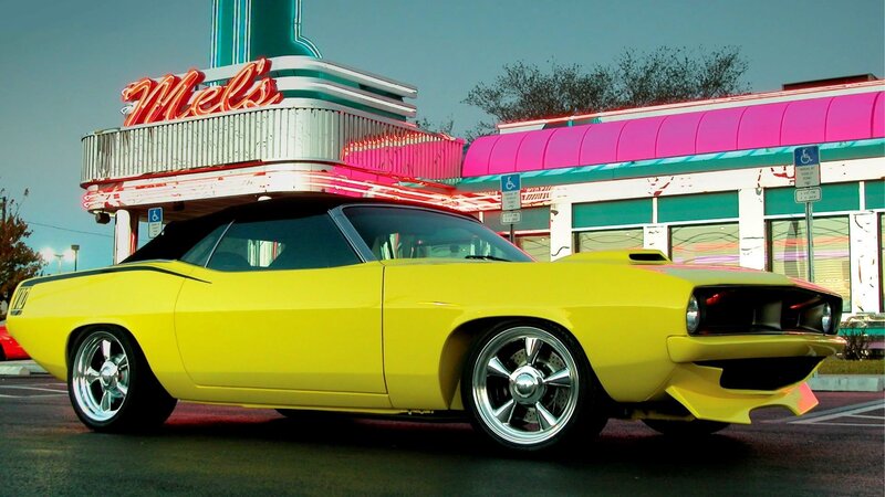 Yellow Classic Convertible — Vibrant