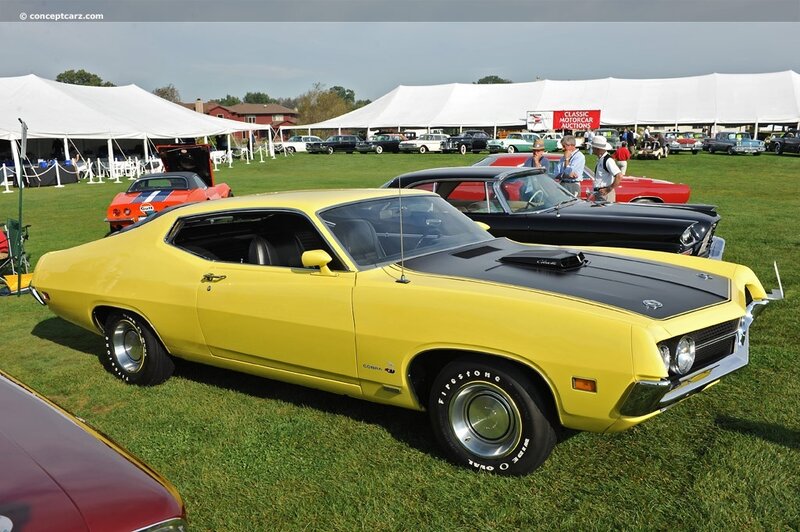 Yellow Classic Muscle Car — Outdoor