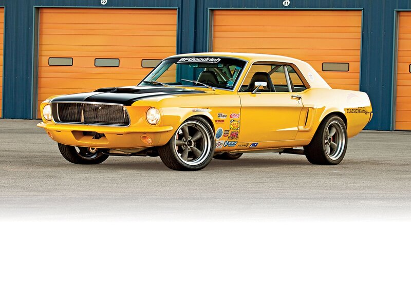 Yellow Classic Mustang — Static, Afternoon