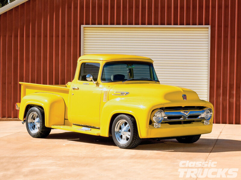 Yellow Classic Pickup Truck — Bright, Sunny