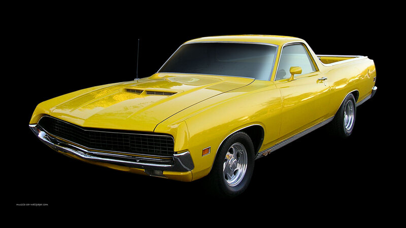 Yellow Classic Pickup Truck — Dramatic