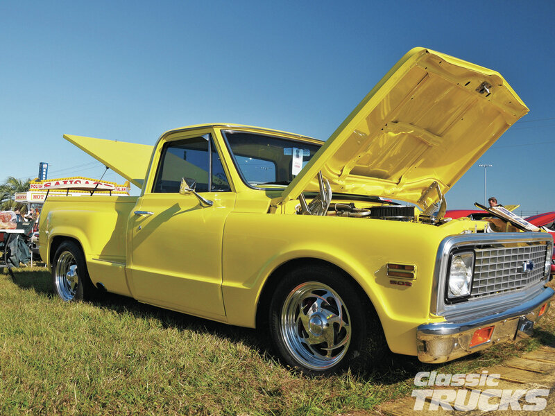 Yellow Classic Pickup Truck — Outdoor